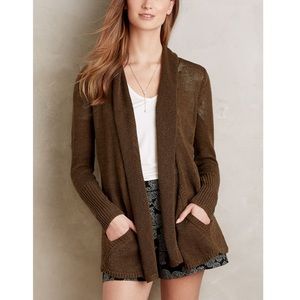 Angel of the North Olive Green Cascade Cardigan